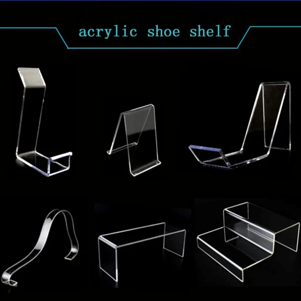 Custom Any Shape Transparent Factory Acrylic Shoes Shelf Stand Holder Display For Store