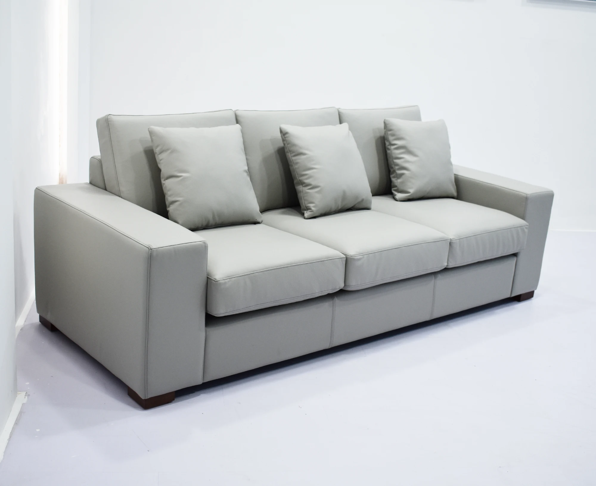 Big 3 seater leather Sofa design 6162-3#
