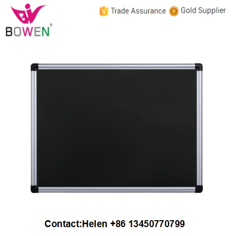 Hidden corner blackboard chalk magnetic whiteboard dry erase board with easel ldf marker for school & office supplier BW-V10