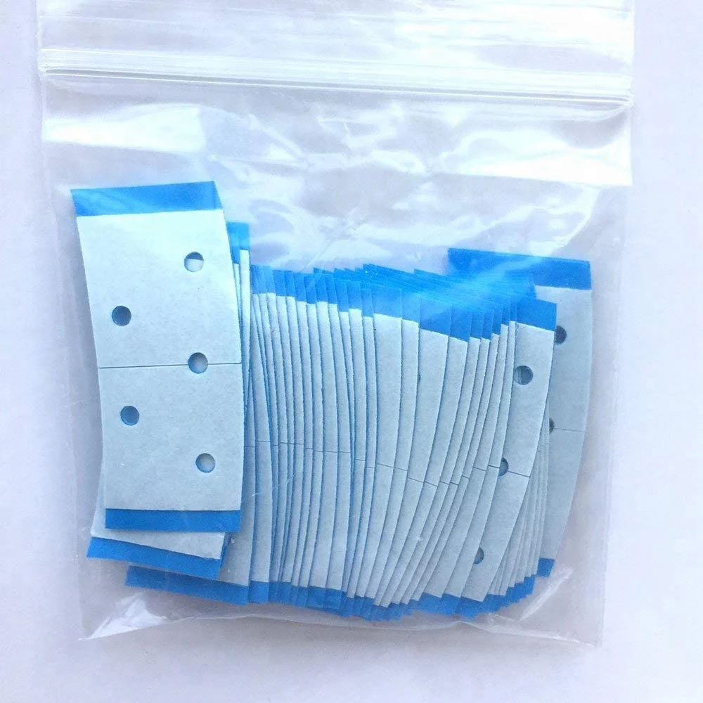 Double Side Super Hair Tape for Lace Wigs Toupee Walker Mini Strips Blue Lace Grab Tape Tabs