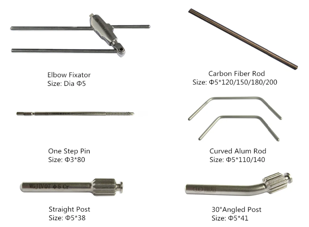 Ортопедический комбинированный 5 мм внешняя фиксация маленький костный фрагмент фиксатор верхней конечности ульна радиус коленчатый инструмент hoffman Stryker