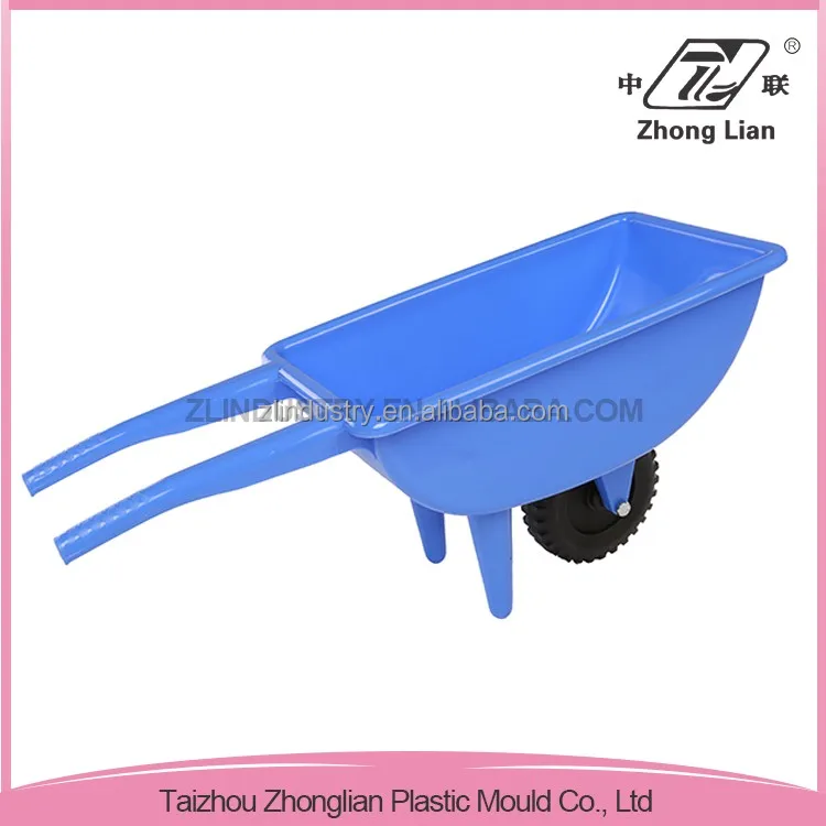 Wholesale durable outdoor home plastic toy kids wheelbarrow yellow