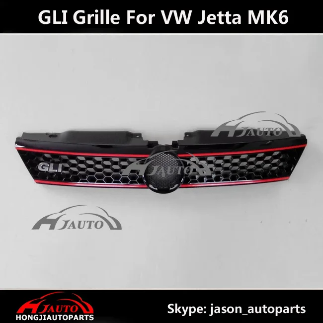 Auto Front Mesh Grille For Volkswagen VW Jetta MK6 GLI 2012