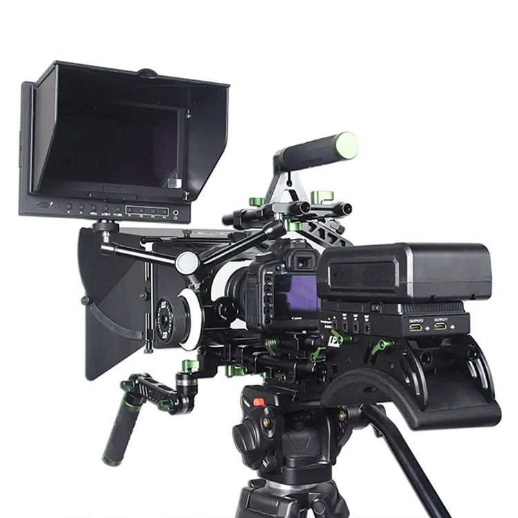 Lanparte universal camera kit with shoulder support, matebox and follow focus for Canon 5DII 800D 750D 700D