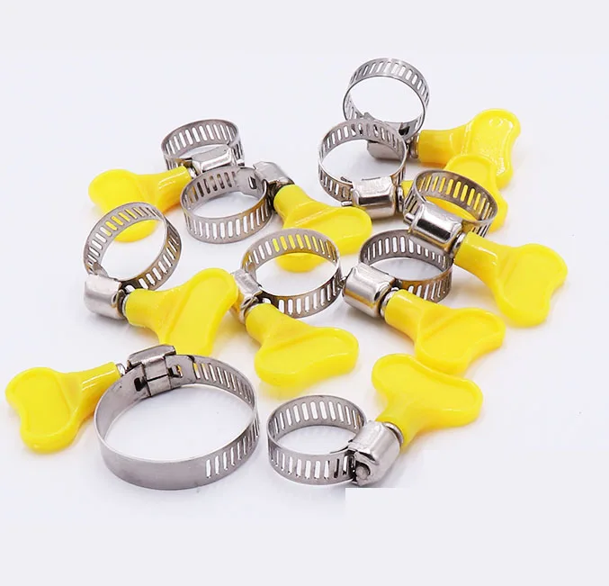 Регулируемый шланговый зажим из нержавеющей стали, трубный зажим, Червячные зубчатые зажимы, идеально подходит для сантехники, автомобиля