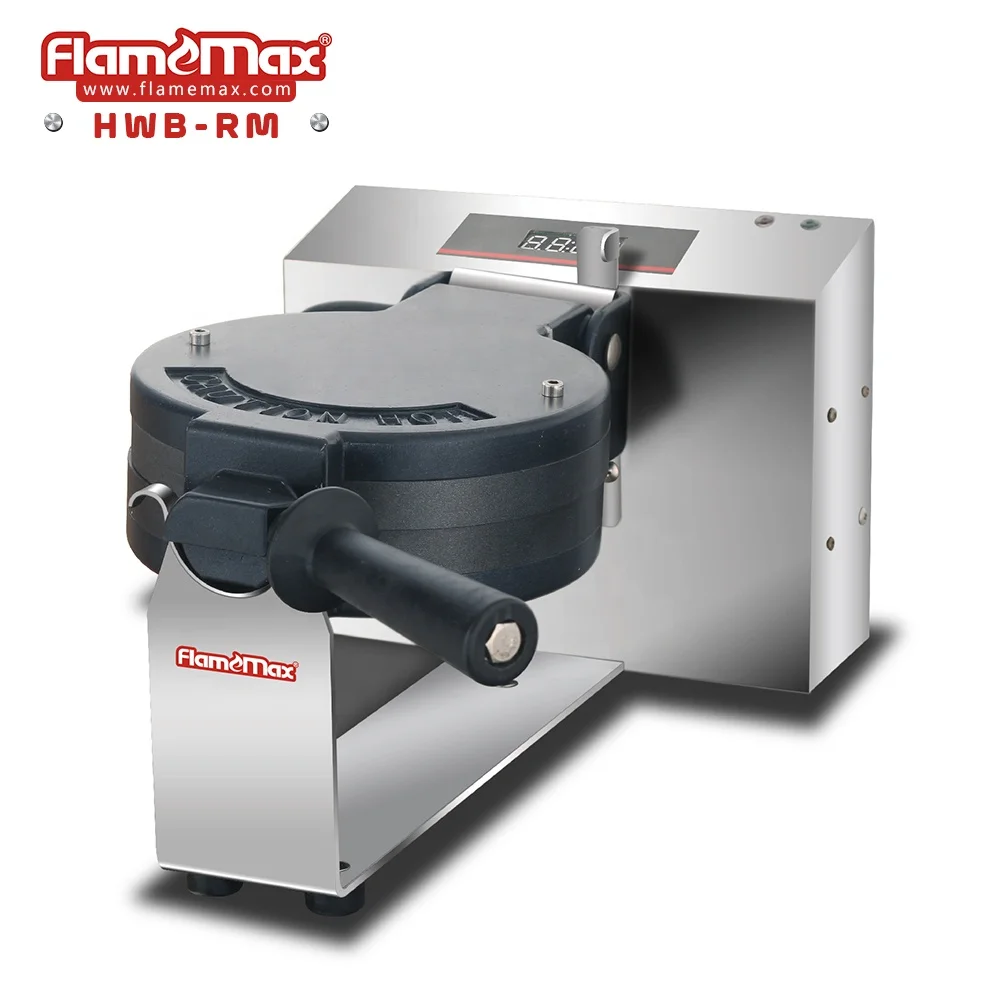 1 Head Waffle Cone Maker Machine Aluminum Panel Material Non-Stick Coating Commercial Waffle Baker For Sale