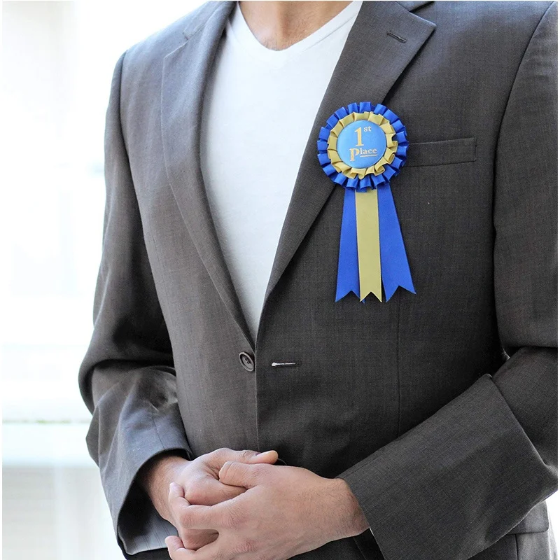 Custom Badge Ribbon Rosettes For Horse Show