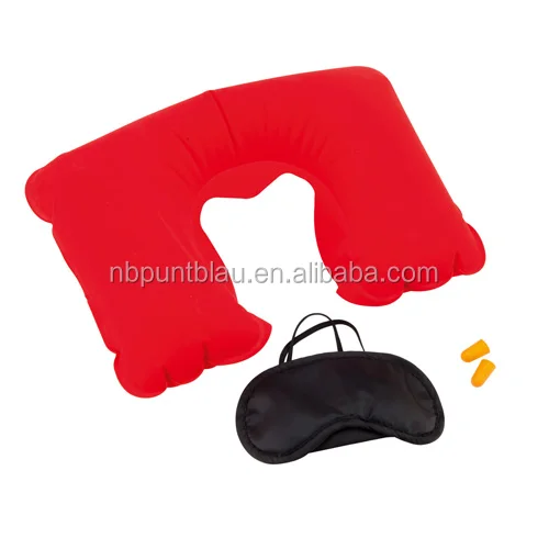 travel kit,travel set with pillow,eye shade and bag,3pcs