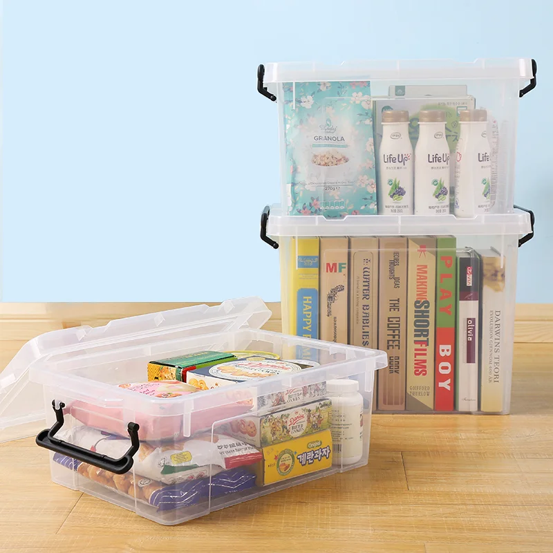 Home pp container box tub bin large case plastic boxes storage with lid