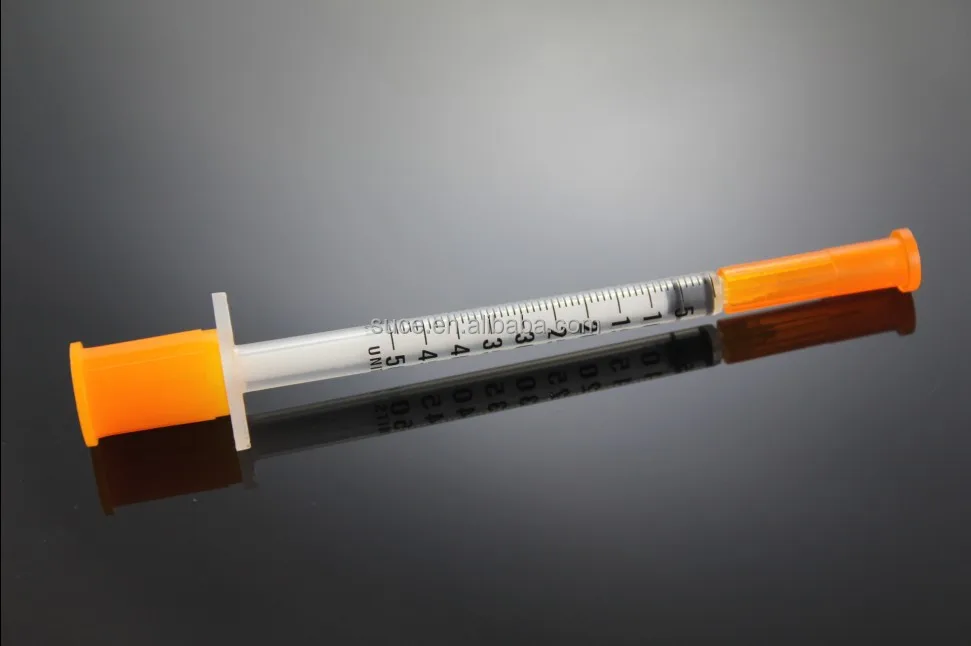 
wholesale Disposable safety Insulin syringe 0.5ml 1ml 