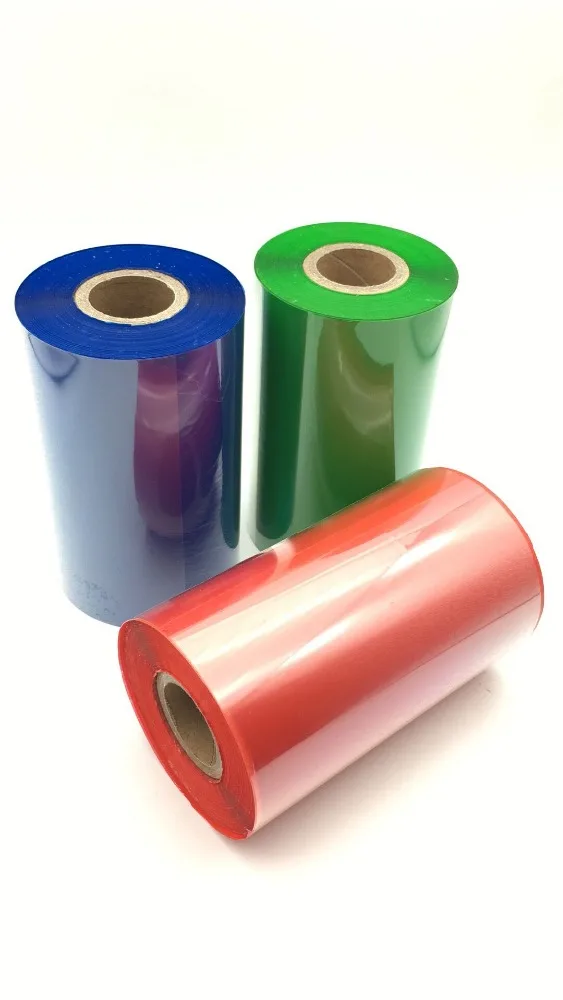 110 мм печатная лента для принтера штрих-кодов, восковая Резиновая лента