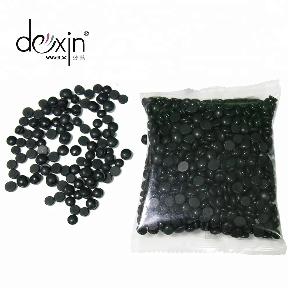 OEM Factory Black Hard Bead Wax 1000g Depilatory Wax Beans For Eyebrow & Nose Soft Hair Removal