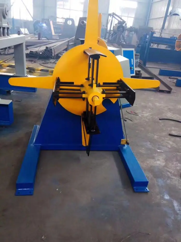 Electric uncoiler for roll forming machine