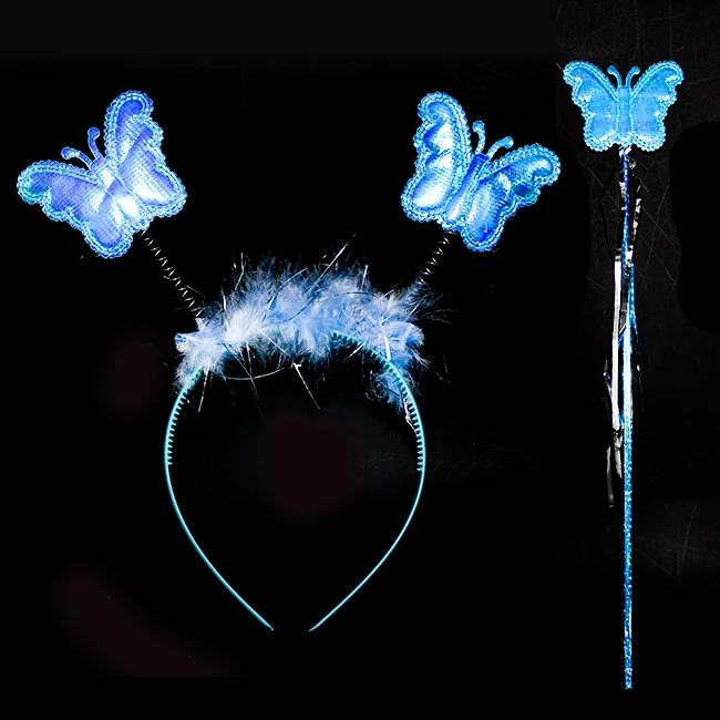 Hot Sale Kids Party Costume Led Fairy Dress With Butterfly Wings