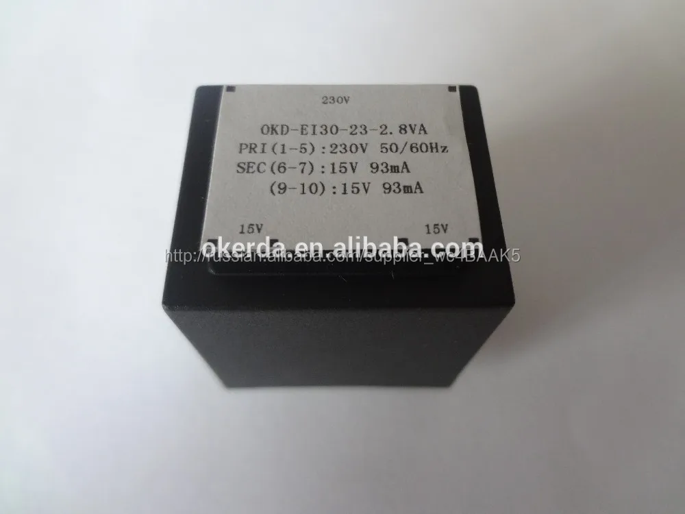 Bv030-7586.0 230 В 12 В 233mA EI30 23 2.8VA инкапсулированный силовой трансформатор