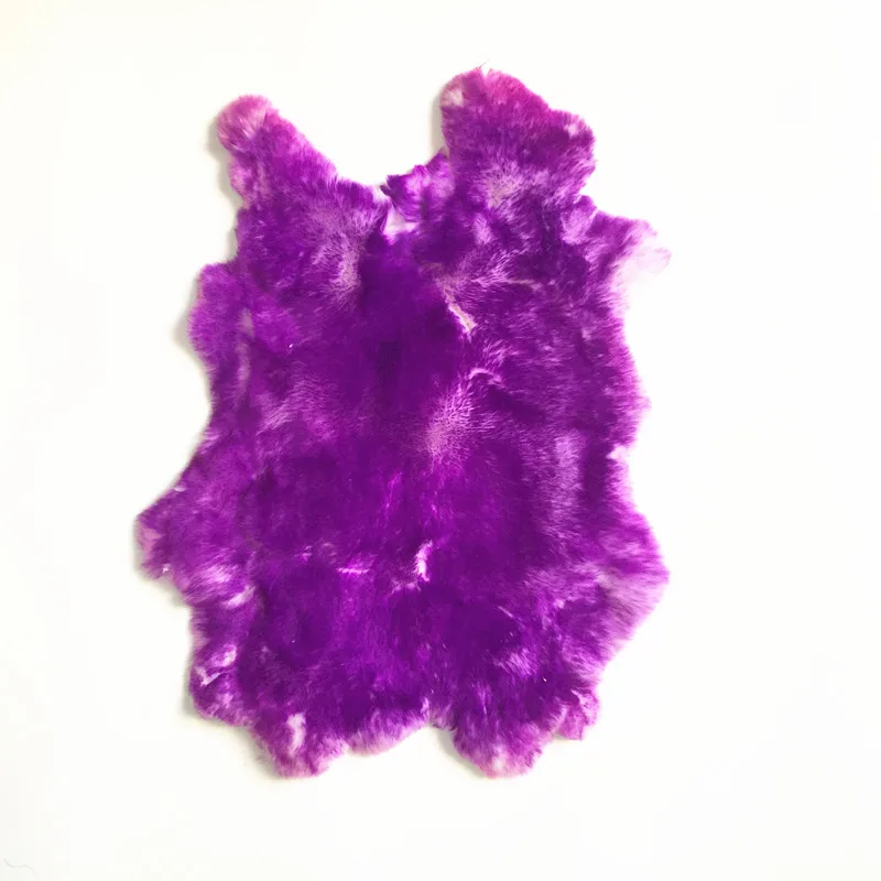 100% Rex Rabbit Fur Skin Dyed Rex Rabbit Fur Pelt