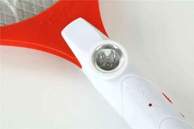 China supplier electric flyswatters led flashlight electronic mosquito swatter