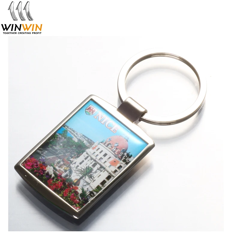 custom personalized zinc alloy keychain with logo