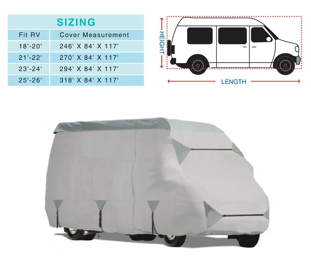 Tailored class B Caravan Cover/RV Cover/Motorhome Cover