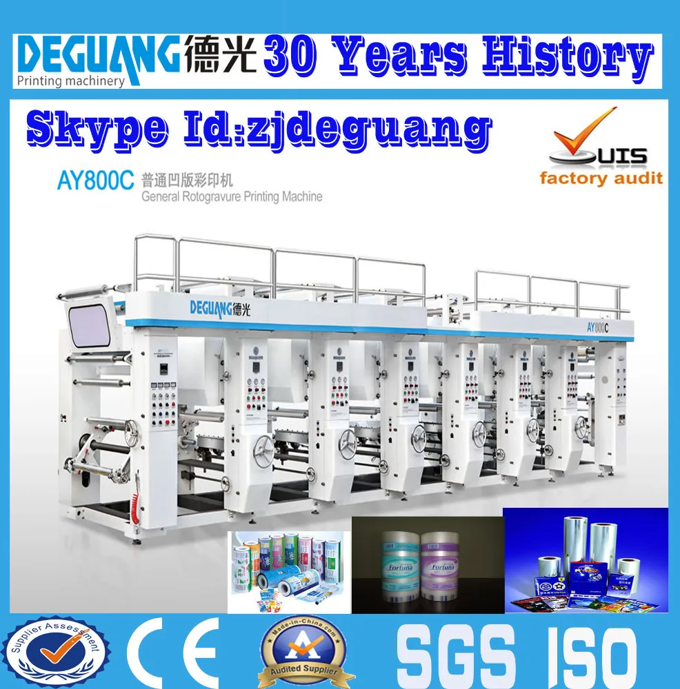 Electric Heating 6 Color Rotary Printing Machine