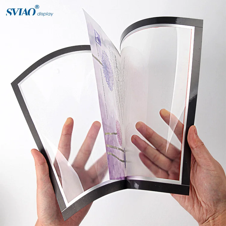 
Double side display plastic A4 pvc magnetic pvc certificate photo frame 