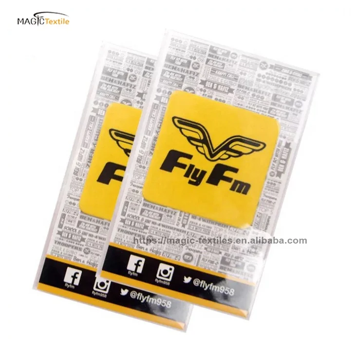 Free samples microfiber adhesive cell phone cleaner screen cleaning sticker