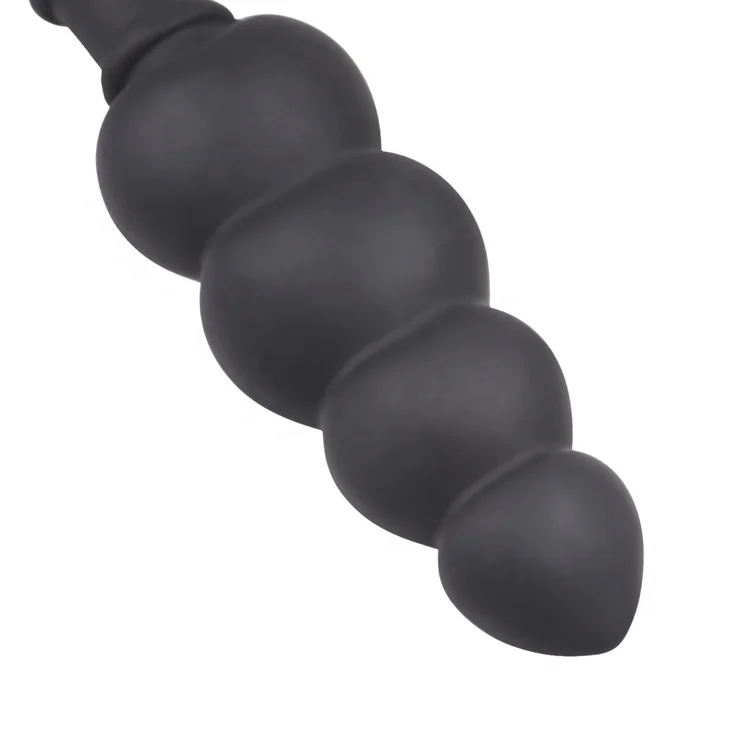 Factory Wholesale Adult Product Sex Toys Lesbian SM Big Silicone Sweat-heart Anal Plug Beads