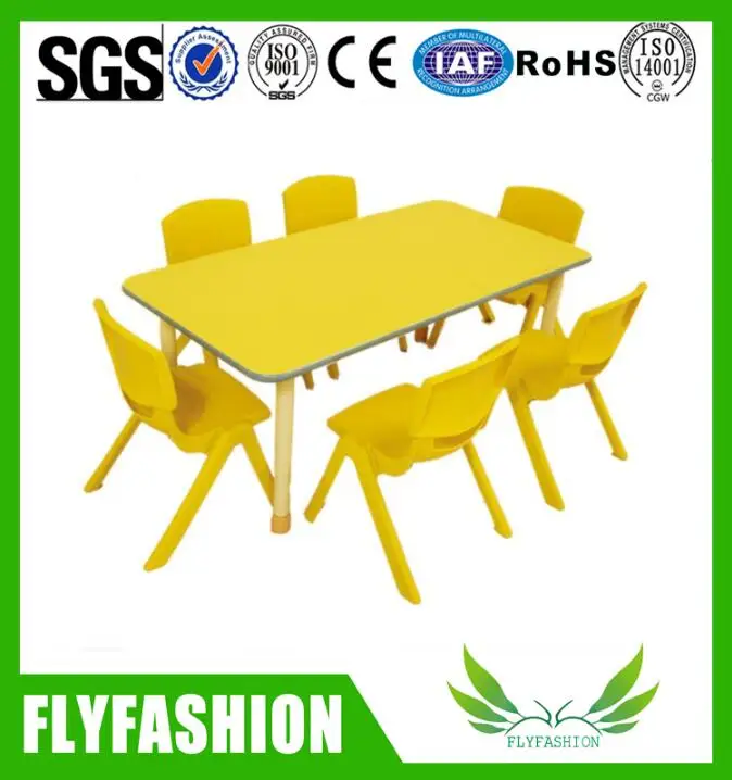 Cheap kids plastic tables and chairs, study table and chair set, child study table and chair