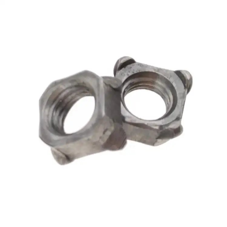 
Steel Square Weld Nuts M6 Threads Standard DIN 928 