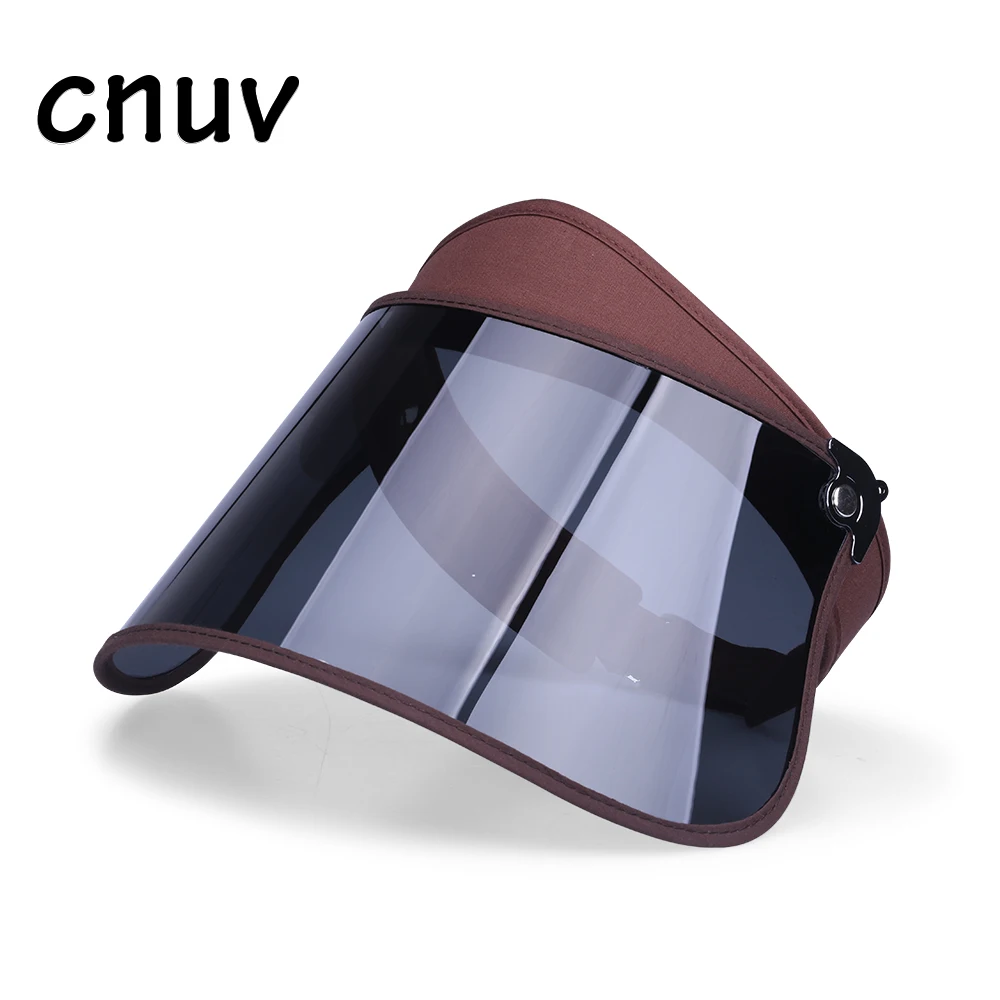 Polarizing visor caps male summer outdoor fishing bike helmet with large PVC sun visor hat