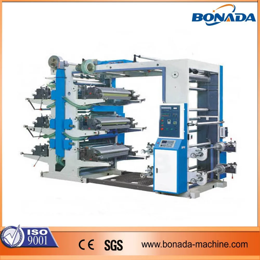 YT Series 6 color multicolour printing machine/flexo printing machine