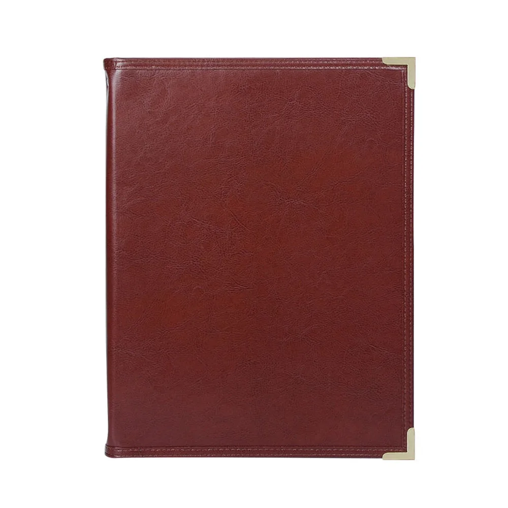 Custom PU leather menu folder and PU leather restaurant menu cover hotel leather menu holder folder