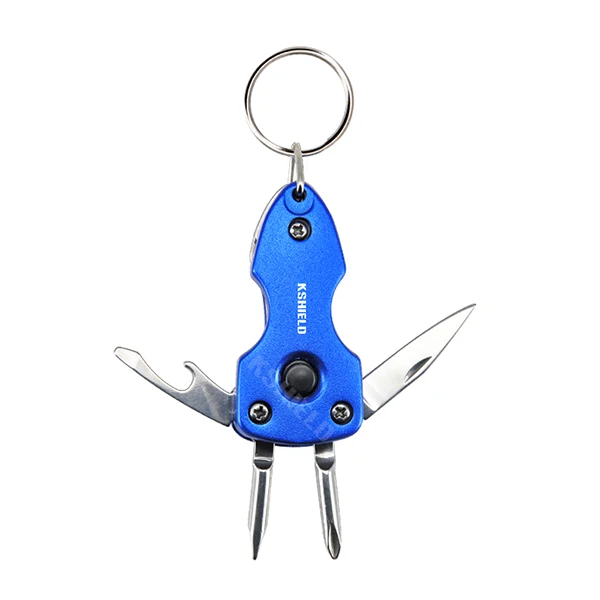 OEM multitool and custom multifunctional stainless steel pocket knives keychain logo custom keychain