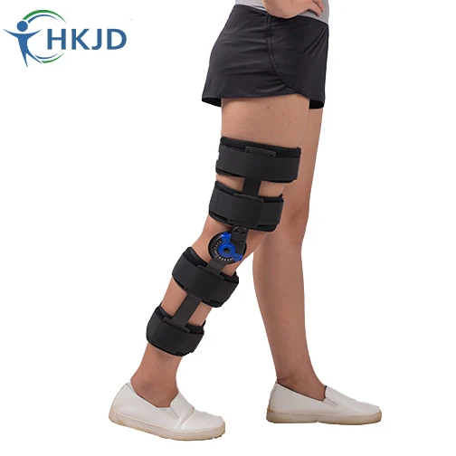 Nvorliy Hinged ROM Knee Brace Adjustable Knee Immobilizer Support for Arthritis, ACL, PCL, Meniscus Tear, Tendon, Osteoarthritis