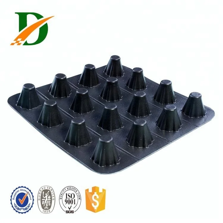 
Renewable raw materials plastic green roof dimple drainage board 