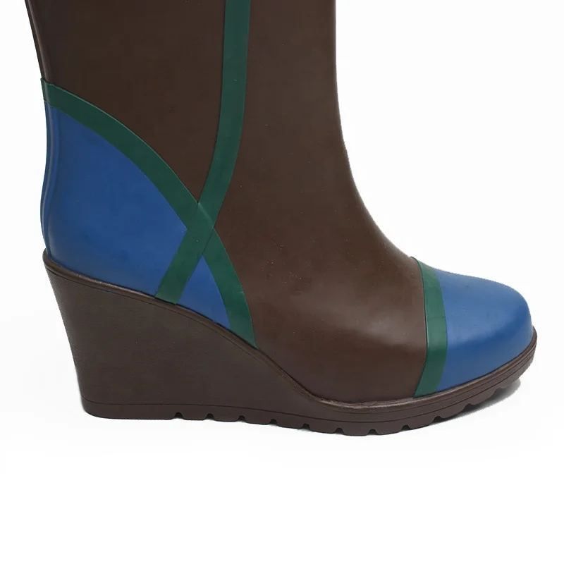 
Fashion women high heeled women rain boots rubber sole waterproof 