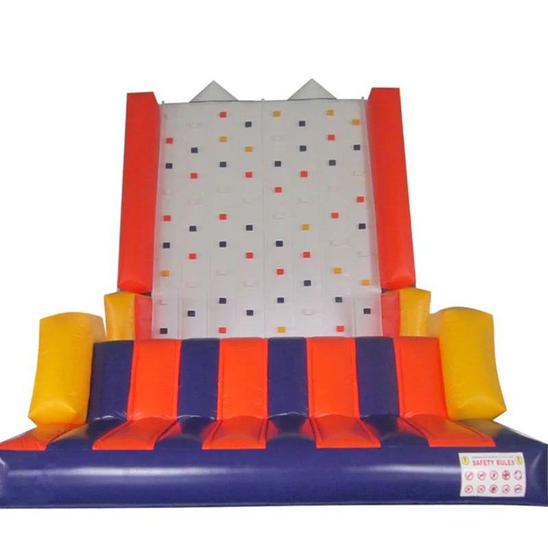 High quality outdoor playground equipment inflatable climbing wall for amusement park