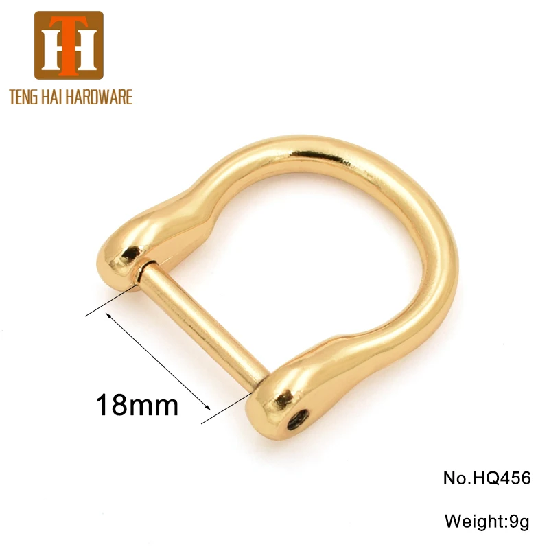 Metal open screw removable d ring for purse strap