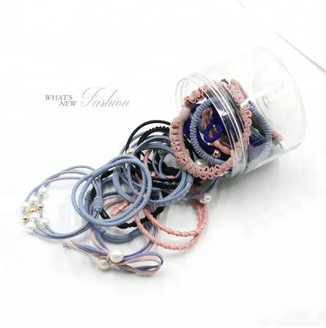 
Fashion Girls Hair Accessories 12 Pcs/Bottle Cut Bowknot Hair Ropes Rubber Ties Elastic Hair Band Set 