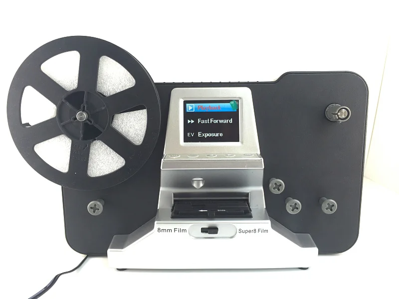 New 5"&3" Reel 8mm Rollfilm & Super8 Rollfilm Digital Film Converter Film Scanner with 2.4" Screen