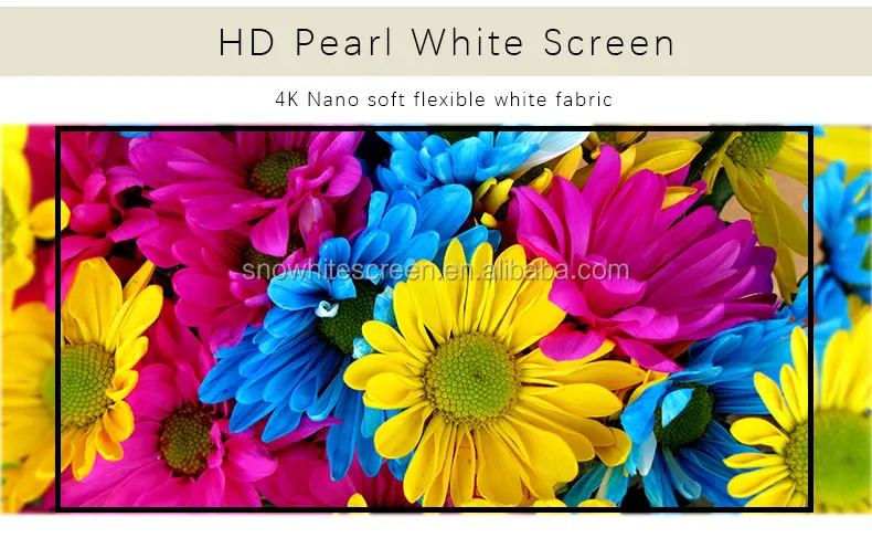 SNOEHITE 120'inch 16:9 Fixed Frame 4K HD Projection Screen BX-SM120BFH-FK