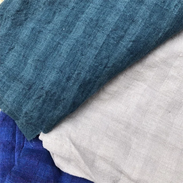 washed seersucker linen fabric