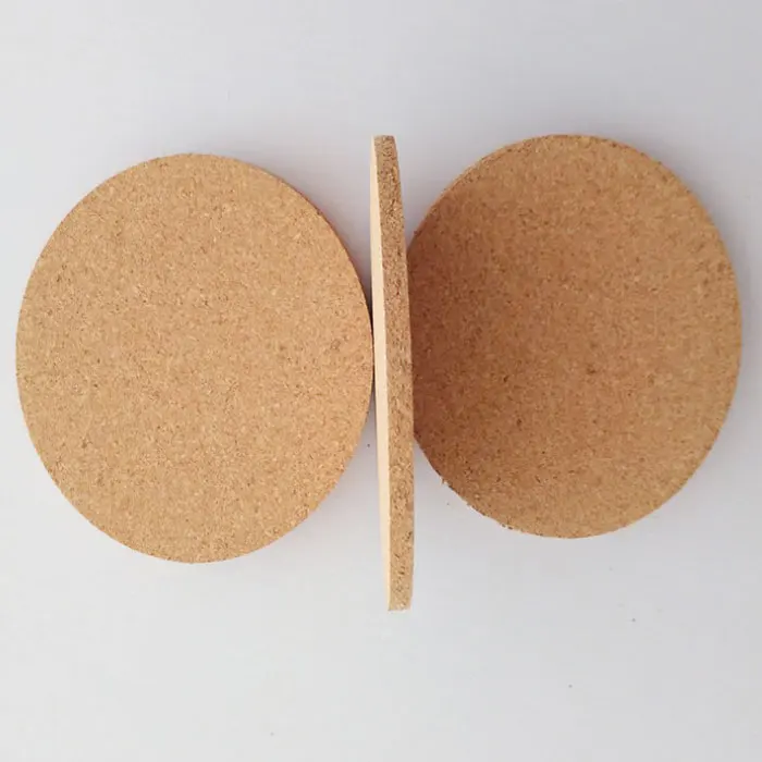 Promotional blank cheap cork coasters soft cork mat