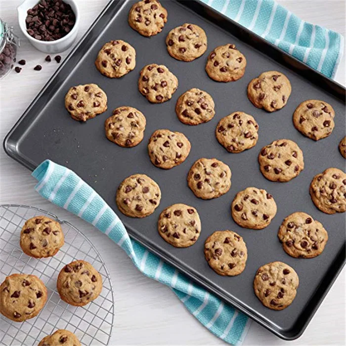 Rectangle Cookie Pans Biscuit Half Sheet Pan carbon steel Baking Sheets