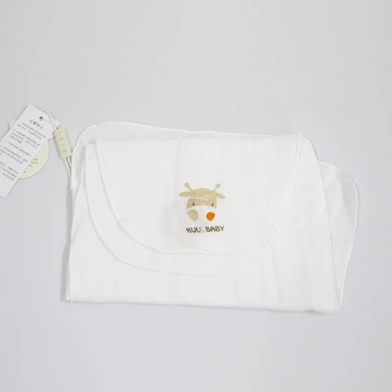
100% organic cotton muslin fabric baby infant toddler back sweat towel 