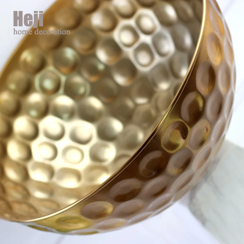 Roman Style Hand Crafted Glod Coffee Cup Shape Marble iron Concrete Flower Pot