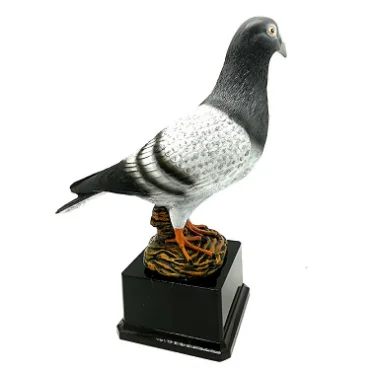 Resin trophy medals made to order sports event awards basketball football trophy pigeon bird of peace