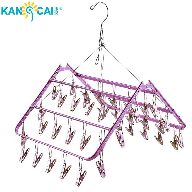 Factories for sale Aluminium Clothes Pegs Foldable Travel Drying Rack Clothes Dryer Portable