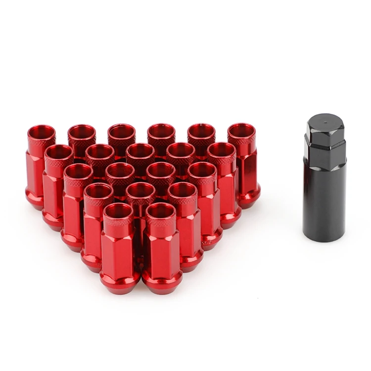 20pcs 6 Spline Steel Wheel Lug Nuts Kit M12x1.5 with Key