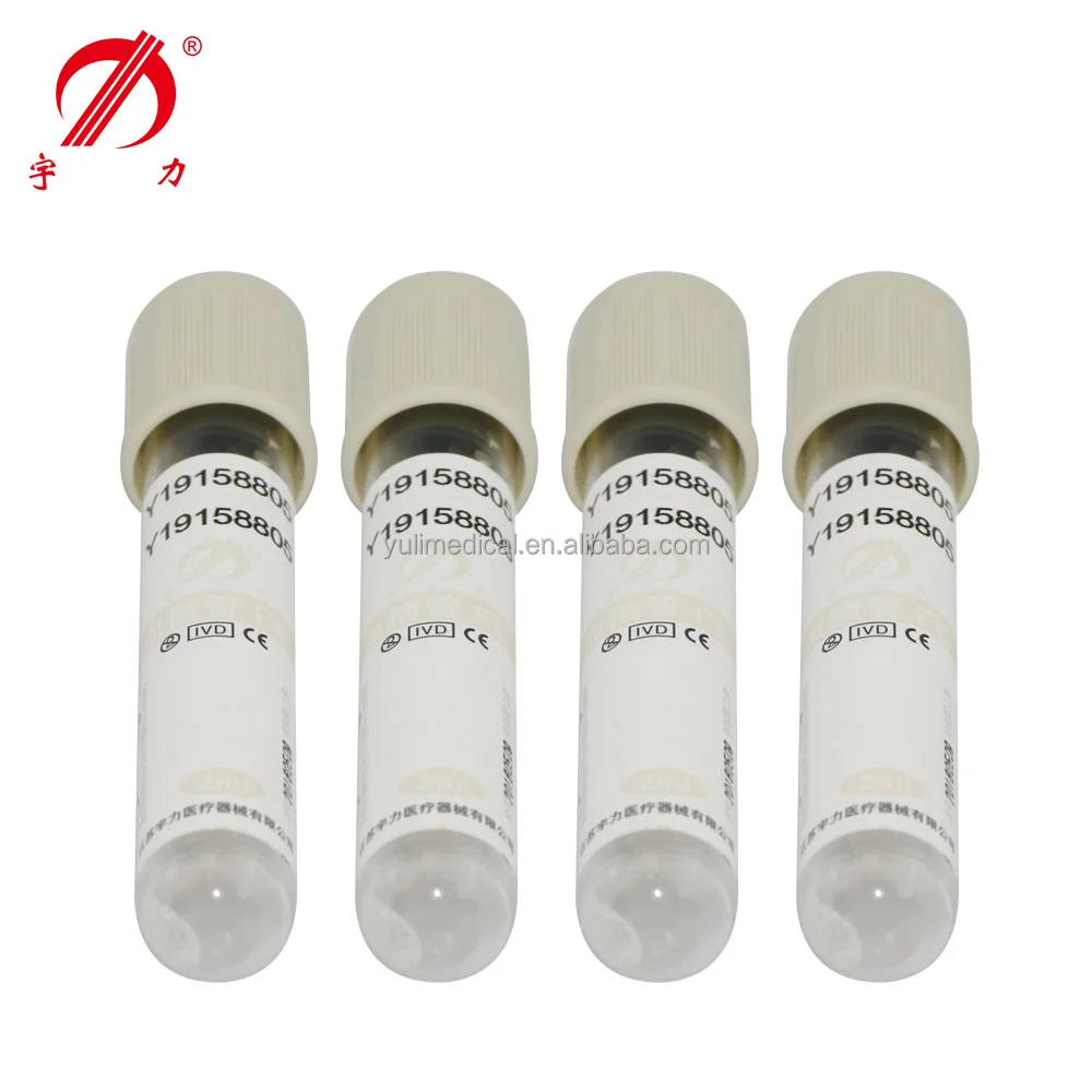 Disposable vacuum blood sugar test glucose tube